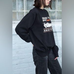 Brandy Melville Sweatshirt Japanese- Grand Tour Sport Japan GTS